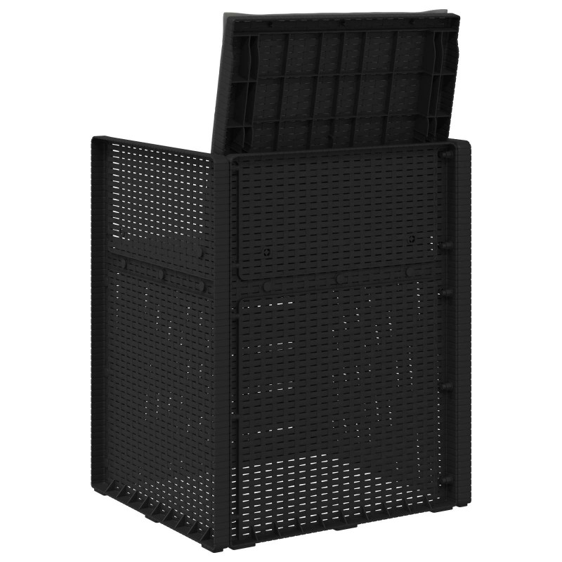 Krzesła do ogrodu 2 pcs antracytowy PP