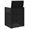 Krzesła do ogrodu 2 pcs antracytowy PP