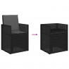 Krzesła do ogrodu 2 pcs antracytowy PP