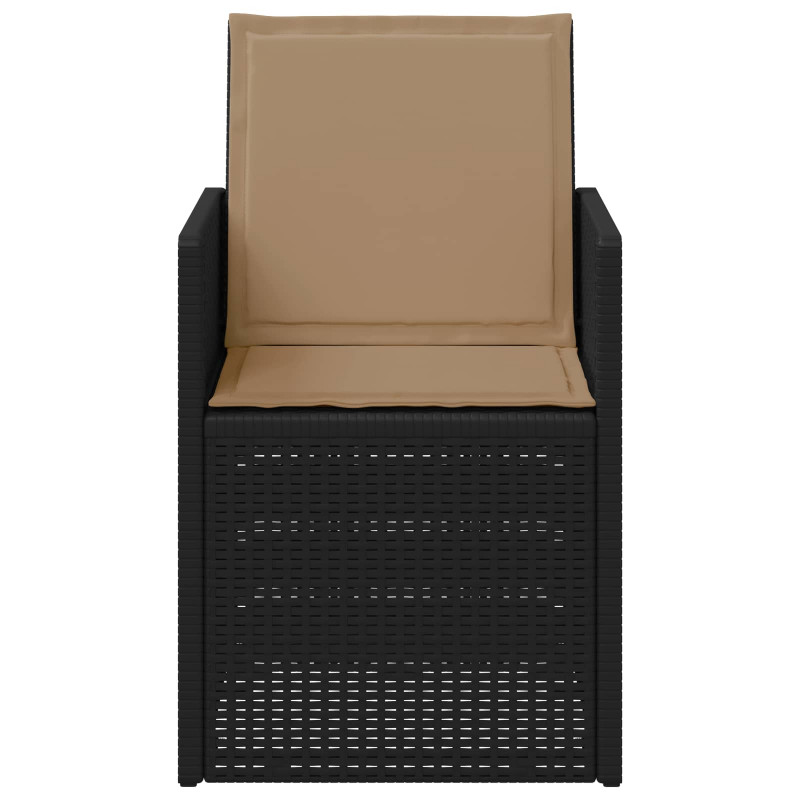 Krzesła do ogrodu 2 pcs Antracyt i taupe PP