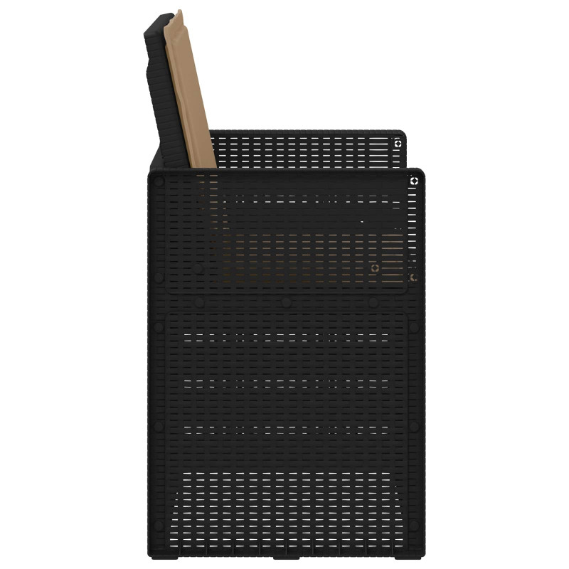 Krzesła do ogrodu 2 pcs Antracyt i taupe PP