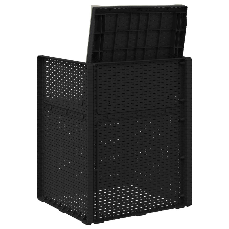 Krzesła do ogrodu 2 pcs Antracytowy i Jasnoszary PP