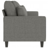 Sofa 3-osobowa, ciemnoszara, 210 cm, tapicerowana tkaniną