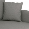 Sofa 3-osobowa, ciemnoszara, 210 cm, tapicerowana tkaniną