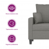 Sofa 3-osobowa, ciemnoszara, 210 cm, tapicerowana tkaniną