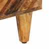 Stolik nocny 2 pcs Brązowy 40 x 33,5 x 46 cm Drewno z mango