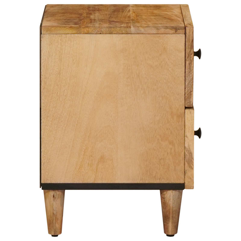 Stolik nocny 2 pcs Brązowy 40 x 33,5 x 46 cm Drewno z mango