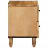 Stolik nocny 2 pcs Brązowy 40 x 33,5 x 46 cm Drewno z mango