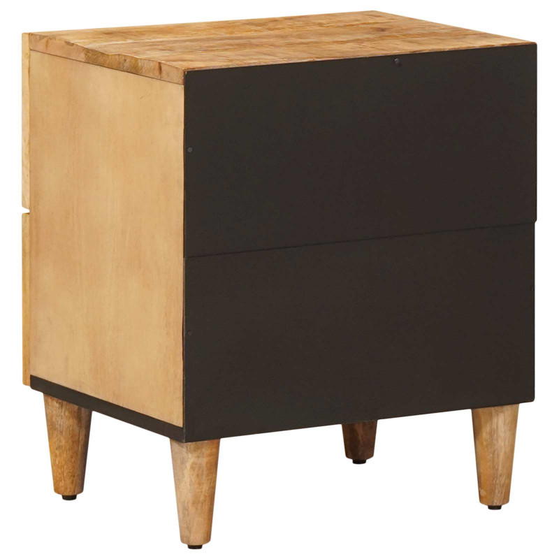 Stolik nocny 2 pcs Brązowy 40 x 33,5 x 46 cm Drewno z mango