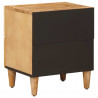 Stolik nocny 2 pcs Brązowy 40 x 33,5 x 46 cm Drewno z mango