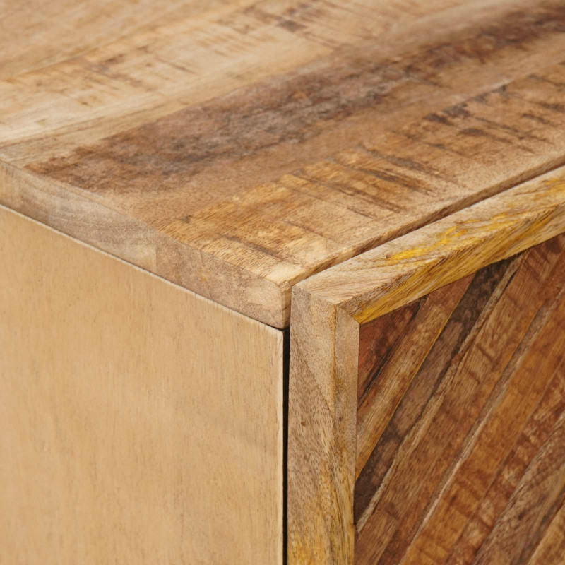 Stolik nocny 2 pcs Brązowy 40 x 33,5 x 46 cm Drewno z mango