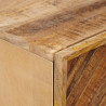 Stolik nocny 2 pcs Brązowy 40 x 33,5 x 46 cm Drewno z mango
