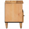 Stolik nocny 2 pcs Brązowy 50 x 33 x 60 cm Drewno z mango