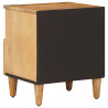 Stolik nocny 2 pcs Brązowy 50 x 33 x 60 cm Drewno z mango