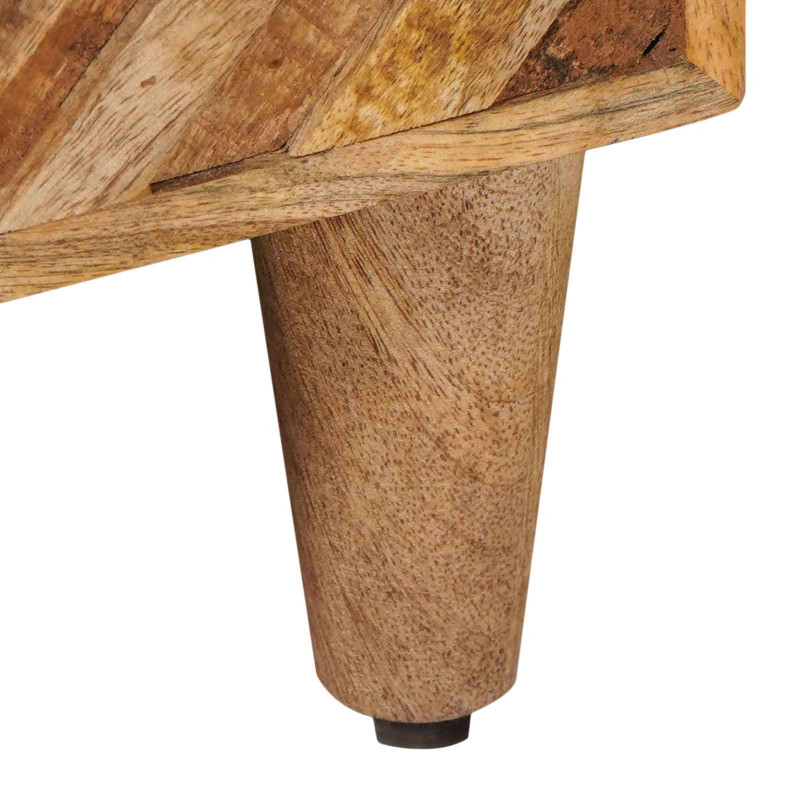 Stolik nocny 2 pcs Brązowy 50 x 33 x 60 cm Drewno z mango