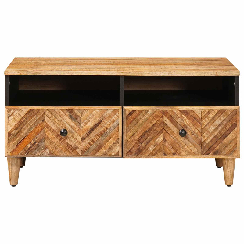 Stolik kawowy z szufladą Brązowy 80 x 54 x 40 cm Drewno z mango