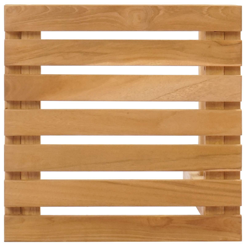 Stołek barowy 4 pcs brązowy Lite drewno teakowe