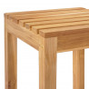 Stołek barowy 4 pcs brązowy Lite drewno teakowe