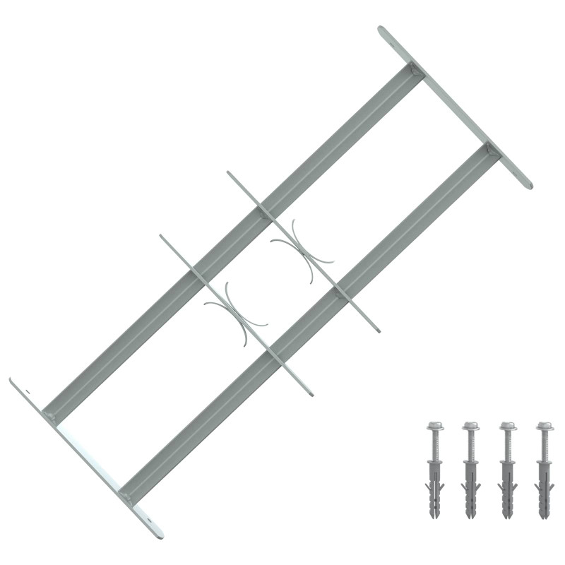 Krata bezpieczeństwa do okien z 2 poprzeczkami 3 pcs 430-740 mm