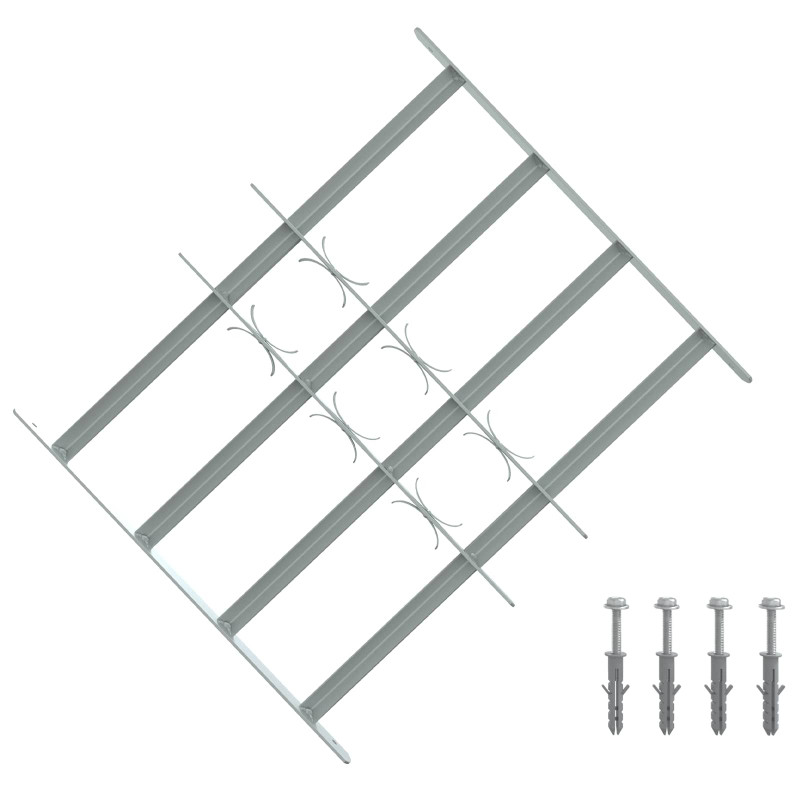 Krata zabezpieczająca do okien z 4 poprzeczkami 3 pcs
