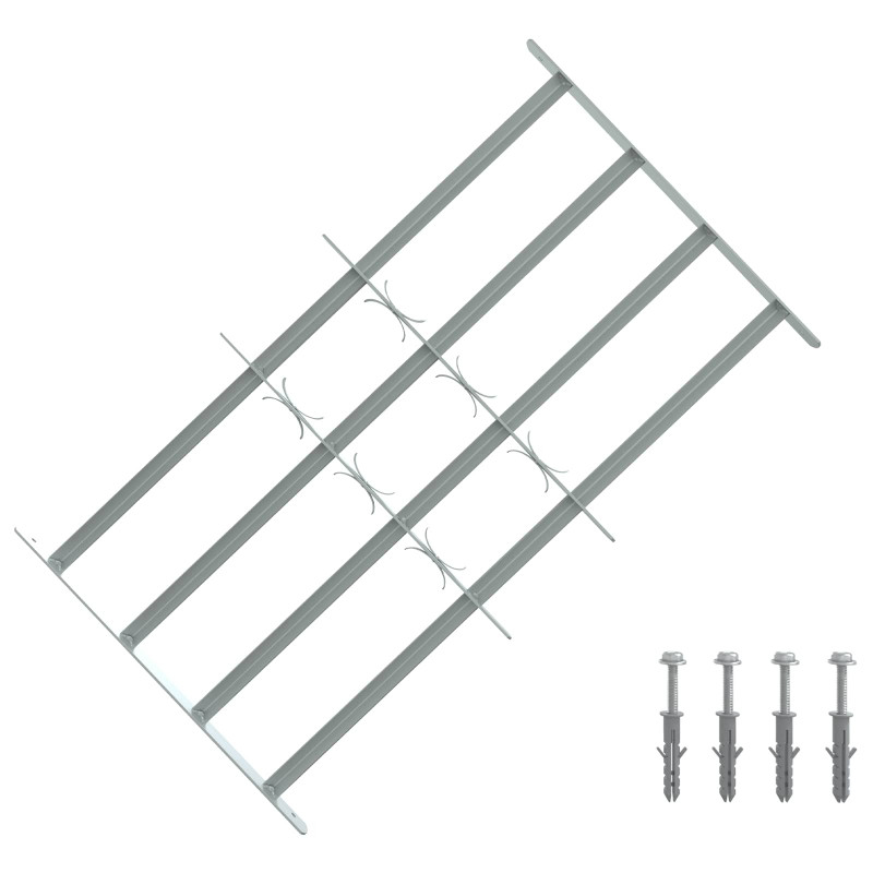 Krata zabezpieczająca do okien z 4 poprzeczkami 3 pcs