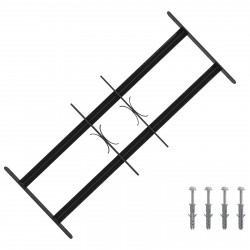 Krata bezpieczeństwa do okien z 2 poprzeczkami 3 pcs 43-74 cm
