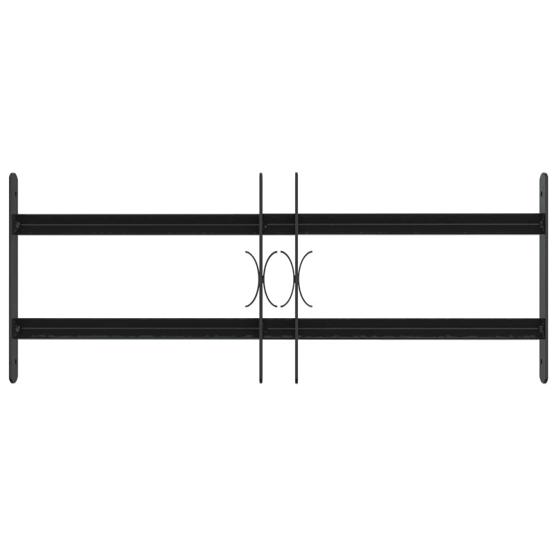 Krata bezpieczeństwa do okien z 2 poprzeczkami 3 pcs 43-74 cm