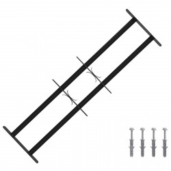 Krata bezpieczeństwa do okien z 2 poprzeczkami 3 pcs 63-114 cm