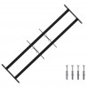 Krata bezpieczeństwa do okien z 2 poprzeczkami 3 pcs 63-114 cm