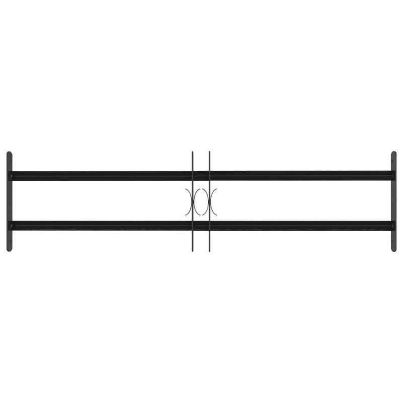 Krata bezpieczeństwa do okien z 2 poprzeczkami 3 pcs 63-114 cm
