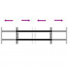 Krata bezpieczeństwa do okien z 2 poprzeczkami 3 pcs 63-114 cm