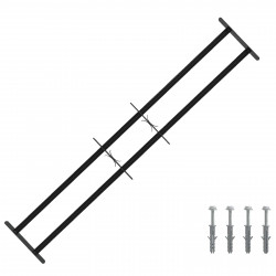 Krata bezpieczeństwa do okien z 2 poprzeczkami 3 pcs 93-174 cm