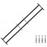 Krata bezpieczeństwa do okien z 2 poprzeczkami 3 pcs 93-174 cm