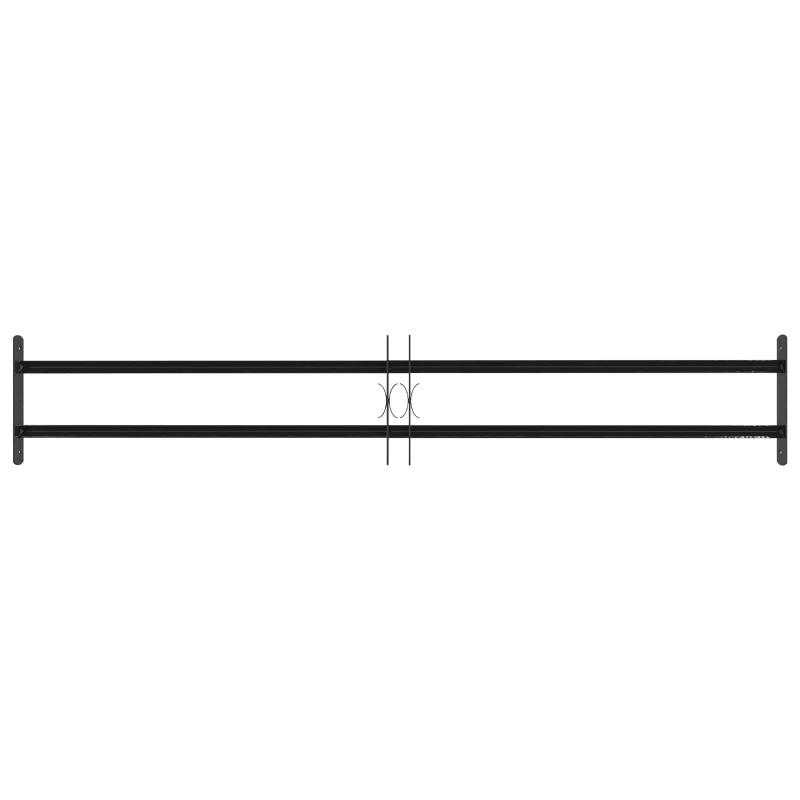 Krata bezpieczeństwa do okien z 2 poprzeczkami 3 pcs 93-174 cm