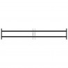 Krata bezpieczeństwa do okien z 2 poprzeczkami 3 pcs 93-174 cm