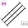Krata zabezpieczająca do okien z 3 poprzeczkami 3 pcs 63-114 cm
