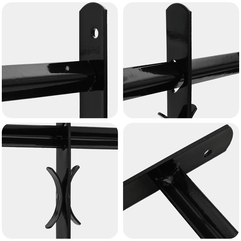 Krata zabezpieczająca do okien z 3 poprzeczkami 3 pcs 63-114 cm