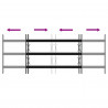 Krata zabezpieczająca do okien z 3 poprzeczkami 3 pcs 63-114 cm