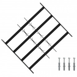 Krata zabezpieczająca do okien z 4 poprzeczkami 3 pcs 43-74 cm