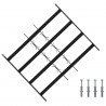 Krata zabezpieczająca do okien z 4 poprzeczkami 3 pcs 43-74 cm