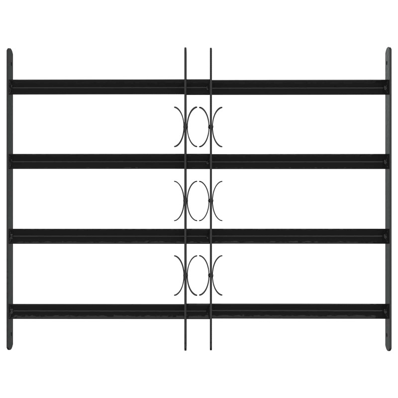 Krata zabezpieczająca do okien z 4 poprzeczkami 3 pcs 43-74 cm