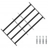 Krata zabezpieczająca do okien z 4 poprzeczkami 3 pcs 63-114 cm