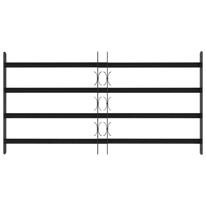 Krata zabezpieczająca do okien z 4 poprzeczkami 3 pcs 63-114 cm