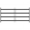 Krata zabezpieczająca do okien z 4 poprzeczkami 3 pcs 63-114 cm