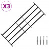 Krata zabezpieczająca do okien z 4 poprzeczkami 3 pcs 93-174 cm