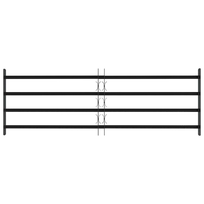 Krata zabezpieczająca do okien z 4 poprzeczkami 3 pcs 93-174 cm