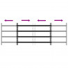 Krata zabezpieczająca do okien z 4 poprzeczkami 3 pcs 93-174 cm