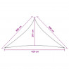 Żagiel przeciwsłoneczny 3 x 3 x 4,2 m HDPE