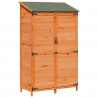 Shed ogrodowy brązowy 106,5 x 56 x 176 cm Drewno inżynieryjne