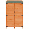 Shed ogrodowy brązowy 106,5 x 56 x 176 cm Drewno inżynieryjne